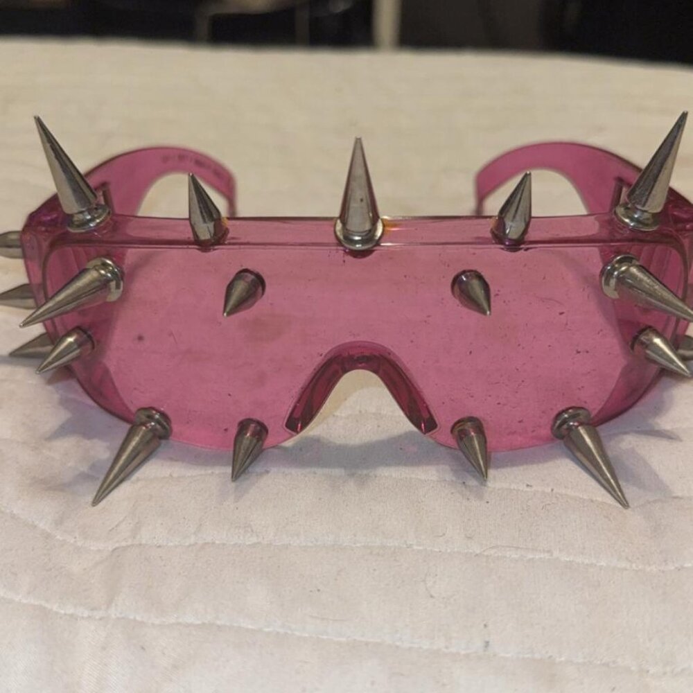 Spiked Pink Sunglasses -